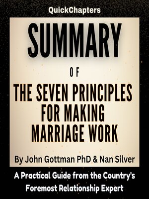 cover image of Summary of the Seven Principles for Making Marriage Work